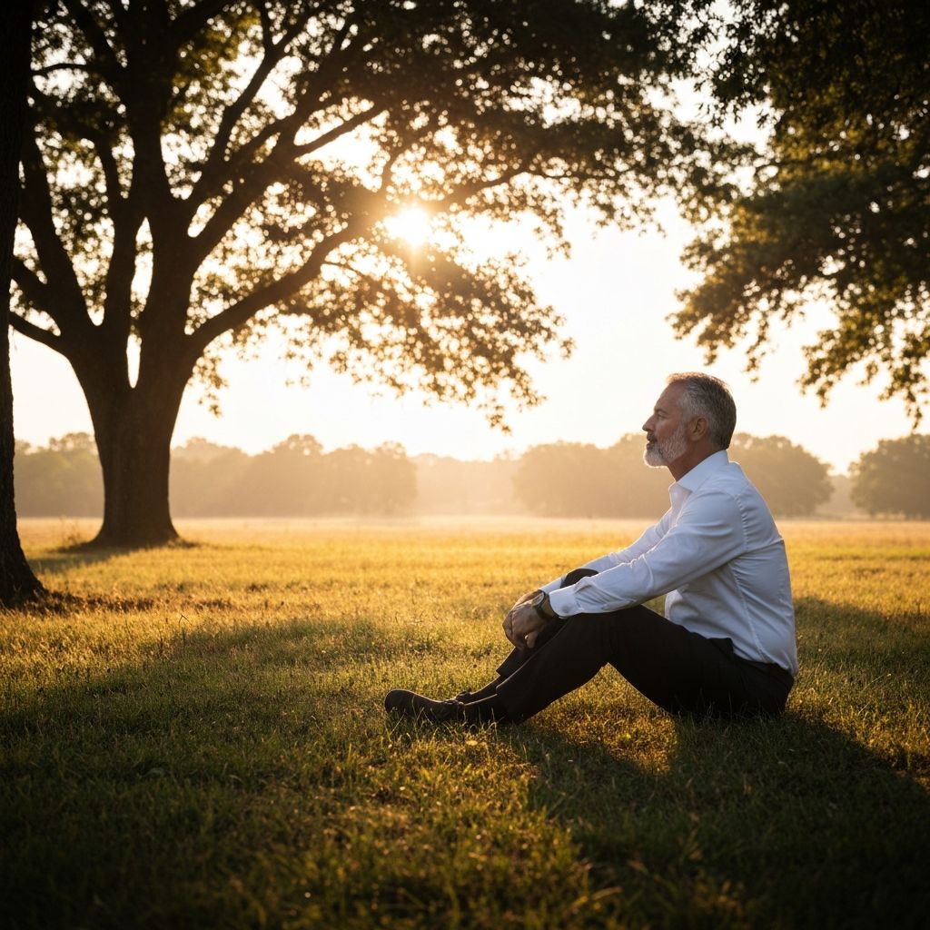 A wide horizon at first light - the quiet a reading is meant to compose